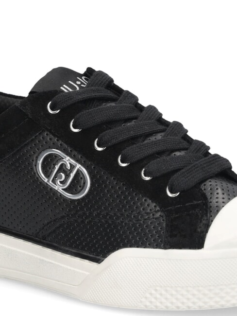 BENSON 01 Baskets micro-perfor&eacute;es noir - Chaussures Femme