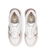 LIUJO AMAZING 43 Baskets avec empiècements en tissu mesh blanche - Chaussures Femme - 4