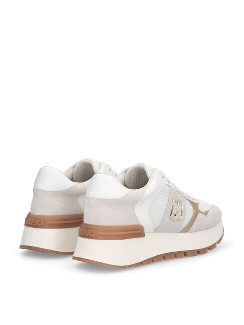 AMAZING 43 Baskets avec empiècements en tissu mesh blanche - Chaussures Femme