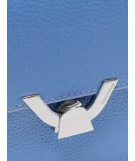 COCCINELLE DEW Mini sac bandoulière en cuir bleu - Sacs pour Femme - 3