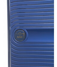 LESAC SLIDE Grand chariot extensible bleu royal - Valises Rigides - 8