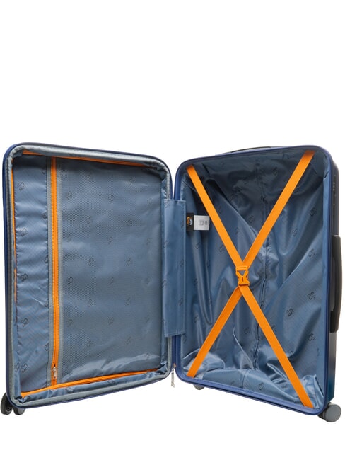 SLIDE Ensemble cabine + extensible moyen et grand, ultra-résistant bleu royal - Valises Rigides