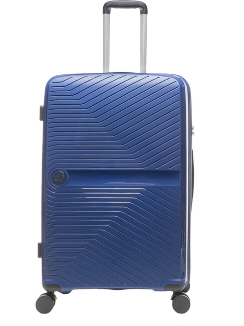 SLIDE Ensemble cabine + extensible moyen et grand, ultra-résistant bleu royal - Valises Rigides
