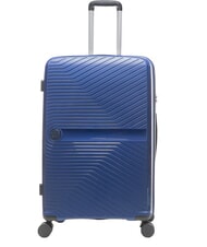 LESAC SLIDE Ensemble cabine + extensible moyen et grand, ultra-résistant bleu royal - Valises Rigides - 3