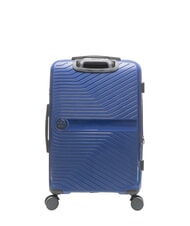 LESAC SLIDE Ensemble cabine + extensible moyen et grand, ultra-résistant bleu royal - Valises Rigides - 7
