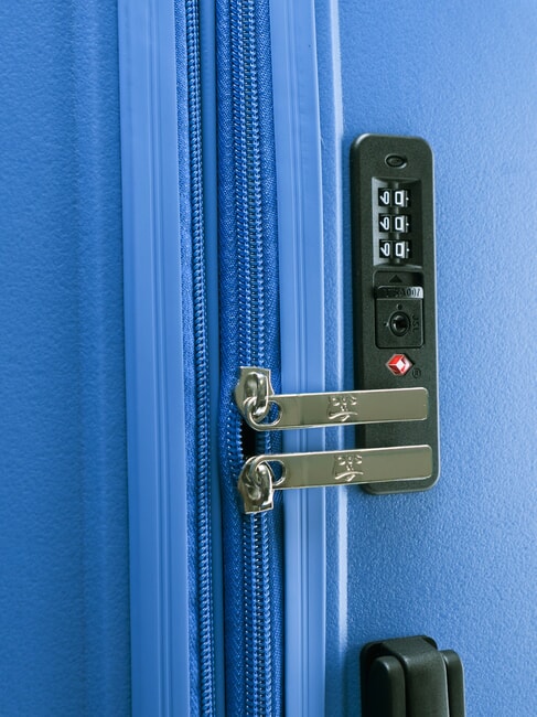 SLIDE Ensemble cabine + extensible moyen et grand, ultra-résistant bleu brumeux - Valises Rigides