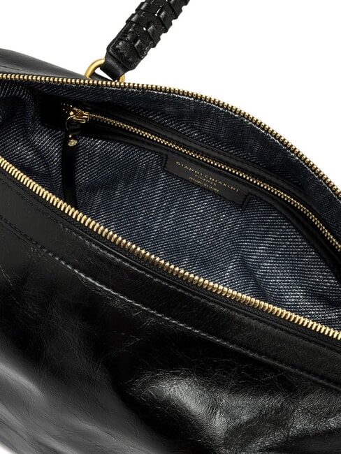 ROXY Sac à main en cuir avec bandoulière Noir - Sacs pour Femme