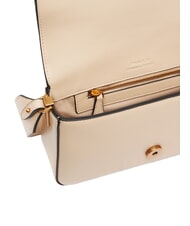 PINKO LOVE ONE SLOUCHY Mini sac à bandoulière en cuir beige-gris fumé-or antique - Sacs pour Femme - 4