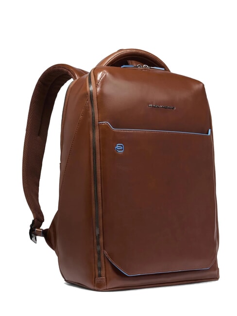 BLUE SQUARE Sac à dos en cuir, support ordinateur 14" MARRON - Sacs à dos pour ordinateur portable