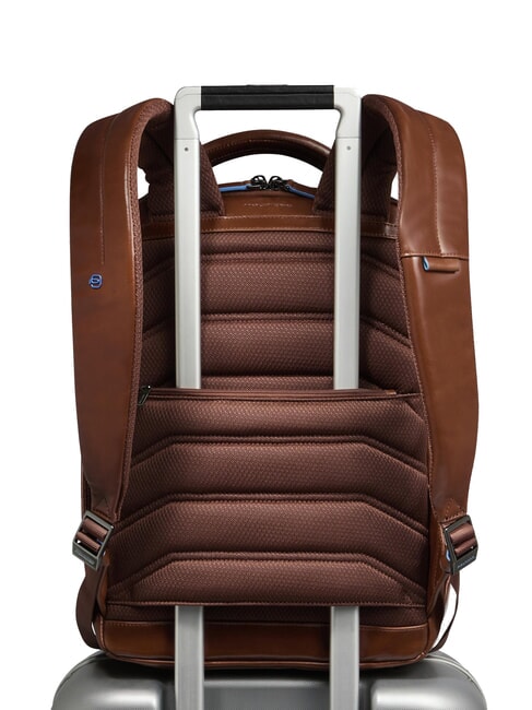 BLUE SQUARE Sac à dos en cuir, support ordinateur 14" MARRON - Sacs à dos pour ordinateur portable