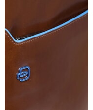 PIQUADRO BLUE SQUARE Sac à dos en cuir, support ordinateur 14" MARRON - Sacs à dos pour ordinateur portable - 5