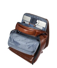 PIQUADRO BLUE SQUARE Sac à dos en cuir, support ordinateur 14" MARRON - Sacs à dos pour ordinateur portable - 7