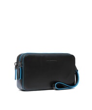 PIQUADRO BLUE SQUARE Pochette en cuir Noir - Sacs pour Femme - 2