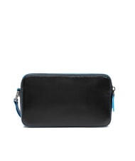 PIQUADRO BLUE SQUARE Pochette en cuir Noir - Sacs pour Femme - 3