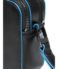 PIQUADRO BLUE SQUARE Pochette en cuir Noir - Sacs pour Femme - 4