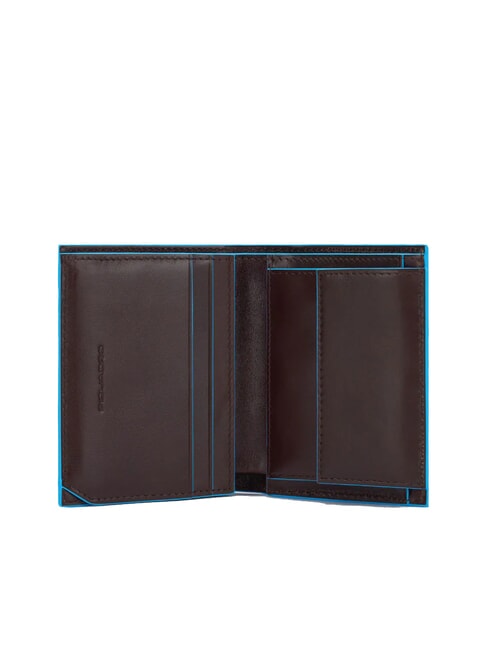BLUE SQUARE Portefeuille vertical en cuir ACAJOU - Portefeuilles Homme