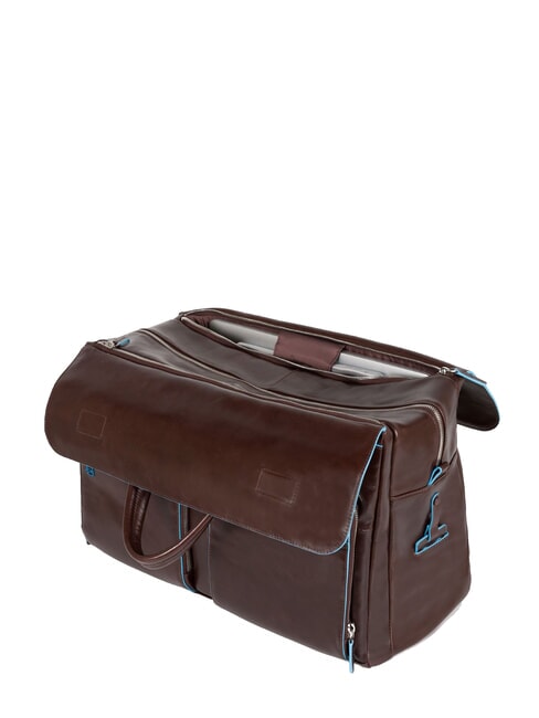 BLUE SQUARE Sac de voyage en cuir, support pour ordinateur portable 15 pouces ACAJOU - Sacs de voyage