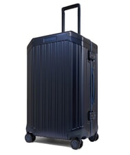 PIQUADRO ALU BLUE SQUARE Chariot moyen bleu - Valises Rigides - 3