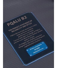 PIQUADRO ALU BLUE SQUARE Chariot moyen bleu - Valises Rigides - 7