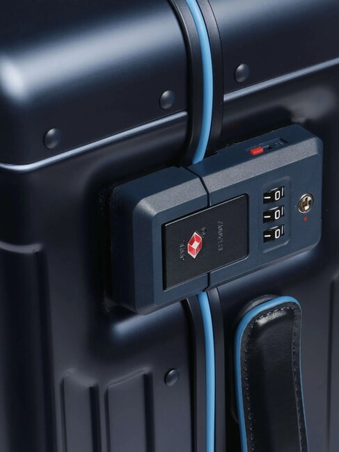 ALU BLUE SQUARE Chariot à bagages à main bleu - Valises cabine