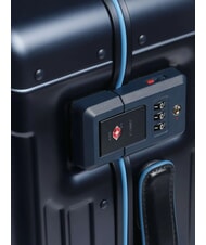 PIQUADRO ALU BLUE SQUARE Chariot à bagages à main bleu - Valises cabine - 4