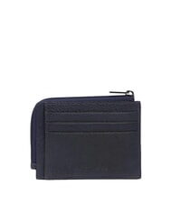 PIQUADRO CRONUS porte-cartes en cuir bleu - Portefeuilles Homme - 2