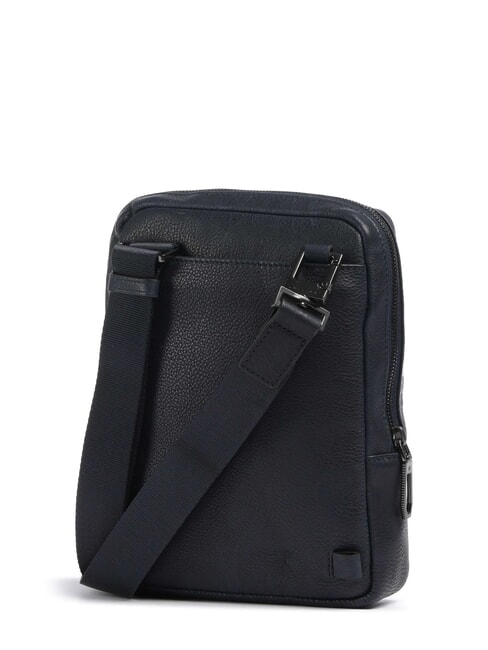 CRONUS Sac en cuir, support pour tablette bleu - Sacs en Bandoulières pour Homme