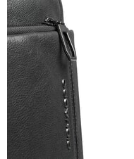 PIQUADRO CRONUS Étui en cuir pour iPad Noir - Sacs en Bandoulières pour Homme - 4