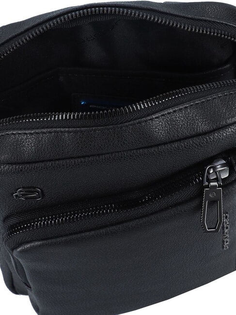 CRONUS Sac en cuir, support pour tablette Noir - Sacs en Bandoulières pour Homme