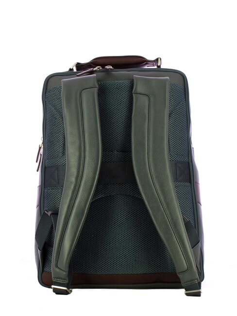 X1 Sac à dos en cuir, support pc 15,6" bleu / brun - Sacs à dos pour ordinateur portable