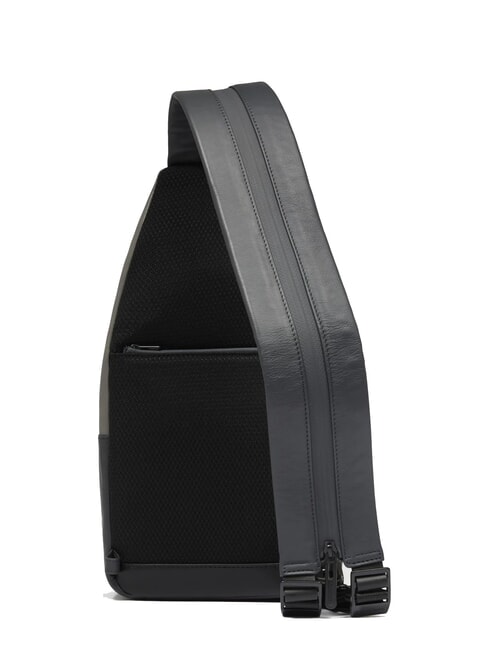 URBAN Sac à dos à une bandoulière avec support pour iPad®mini gris noir - Sacs en Bandoulières pour Homme