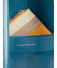 PIQUADRO BLUE SQUARE  Sac à dos pour ordinateur portable 14 pouces, en cuir indice d'octane 3 - Sacs à dos pour ordinateur portable - 5