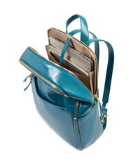 PIQUADRO BLUE SQUARE  Sac à dos pour ordinateur portable 14 pouces, en cuir indice d'octane 3 - Sacs à dos pour ordinateur portable - 6