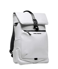 PIQUADRO CORNER SPECIALE GOMMATO Sac à dos à enroulement, support pour ordinateur portable 14" blanc - Sacs à dos pour ordinateur portable - 2