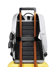 PIQUADRO CORNER SPECIALE GOMMATO Sac à dos à enroulement, support pour ordinateur portable 14" blanc - Sacs à dos pour ordinateur portable - 3