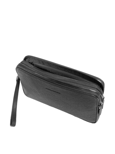 BLACK SQUARE Pochette en cuir pour homme avec dragonne Noir - Étui pour tablette & Organiseur
