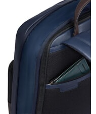 PIQUADRO HARPER Sac à dos extensible pour ordinateur portable 14 pouces bleu/marron foncé - Sacs à dos pour ordinateur portable - 4