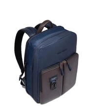 PIQUADRO HARPER Sac à dos extensible pour ordinateur portable 14 pouces bleu/marron foncé - Sacs à dos pour ordinateur portable - 6