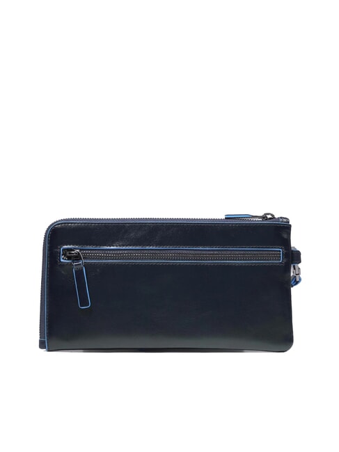 BLUE SQUARE Pochette porte-cartes en cuir pour homme bleu - Portefeuilles Homme