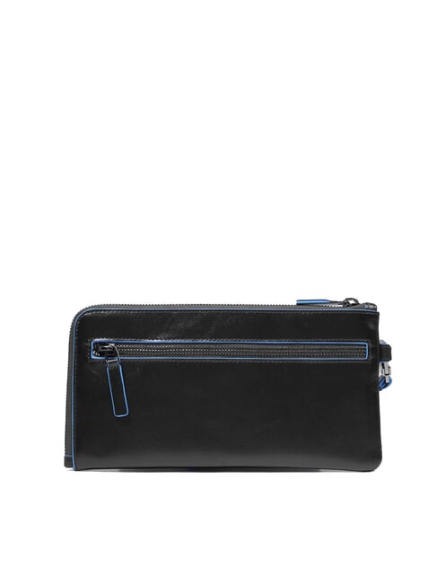 BLUE SQUARE Pochette porte-cartes en cuir pour homme Noir - Portefeuilles Homme