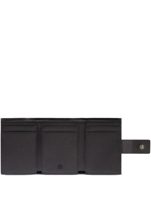HARPER Portefeuille compact en cuir Noir - Portefeuilles Homme