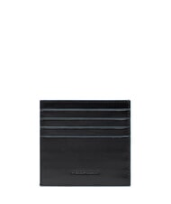 PIQUADRO BLUE SQUARE porte-cartes en cuir Noir - Portefeuilles Homme - 2