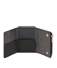 PIQUADRO BLACK SQUARE système coulissant pour porte-cartes Noir - Portefeuilles Homme - 2