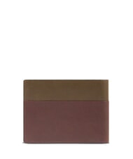 PIQUADRO HARPER Portefeuille en cuir pour homme vert / marron fonc&eacute; - Portefeuilles Homme - 3