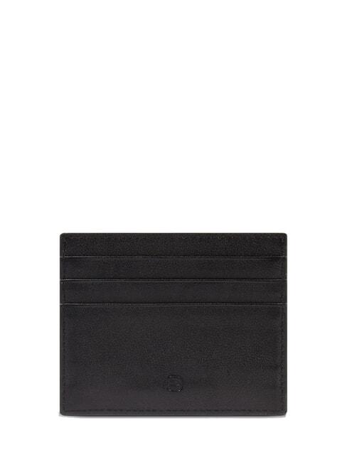 HARPER porte-cartes en cuir plat Noir - Portefeuilles Homme