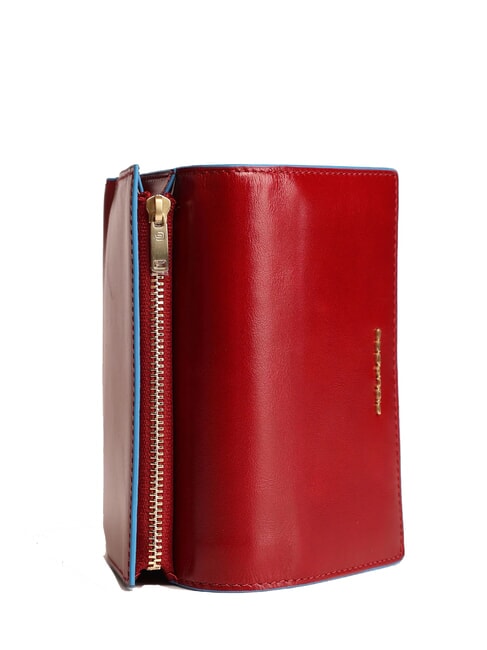 BLUE SQUARE portefeuille en cuir ROUGE - Portefeuilles Femme