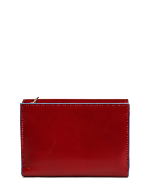 BLUE SQUARE portefeuille en cuir ROUGE - Portefeuilles Femme