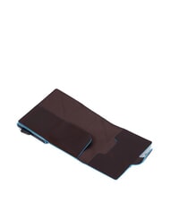 PIQUADRO BLUE SQUARE Portefeuille porte-cartes en cuir ACAJOU - Portefeuilles Homme - 2