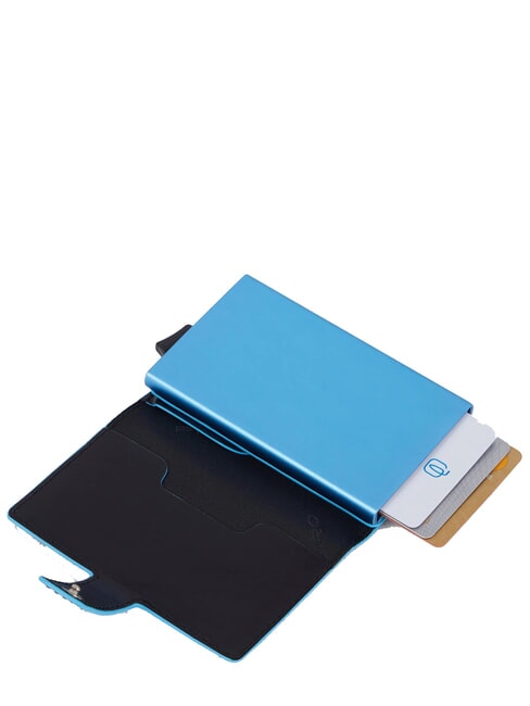 BLUE SQUARE Portefeuille porte-cartes en cuir Noir - Portefeuilles Homme