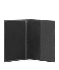 PIQUADRO BLACK SQUARE Porte-passeport en cuir Noir - Portefeuilles Homme - 2